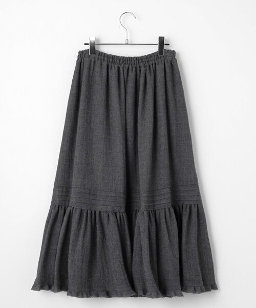 Bilitis dix-sept ans / ビリティス ロング・マキシ丈スカート | Wool Gauze Skirt | 詳細3