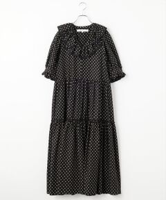 Bilitis dix-sept ans / ビリティス ロング・マキシ丈ワンピース | Frill Tiered Dress(Dot)