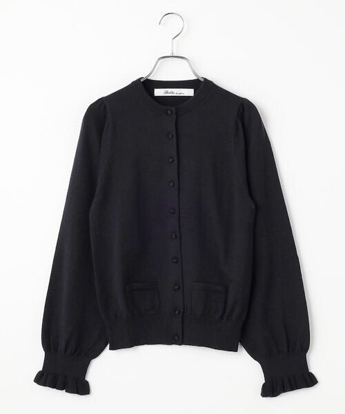 Bilitis dix-sept ans / ビリティス カーディガン・ボレロ | High Gauze Cardigan（Black）
