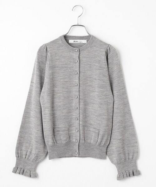 Bilitis dix-sept ans / ビリティス カーディガン・ボレロ | High Gauze Cardigan（Gray）