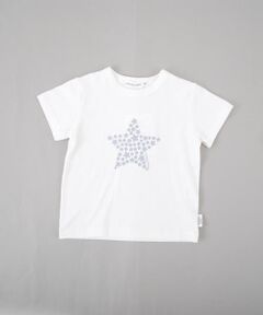 ベア天竺スタープリントＴシャツ(70〜90cm)