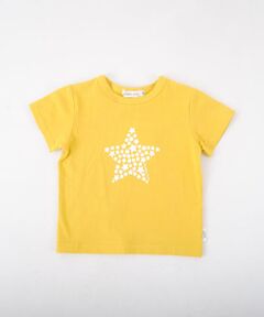 ベア天竺スタープリントＴシャツ(70〜90cm)