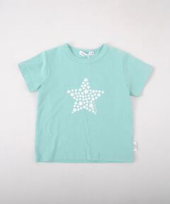 ベア天竺スタープリントＴシャツ(70〜90cm)