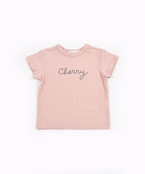 birthdayparty / バースデイパーティ Tシャツ | ロゴプリント milk cherry leaf cocoa 半袖 シンプル Tシャツ (70cm〜110cm) | 詳細10