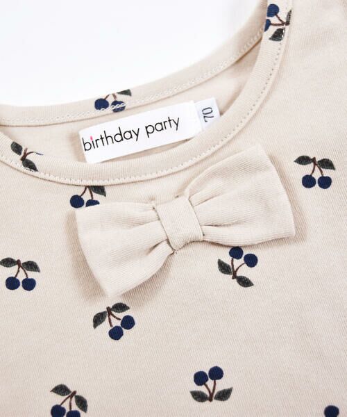 birthdayparty / バースデイパーティ Tシャツ | チェリー リボン フリル 半袖 Tシャツ (70cm〜110cm) | 詳細18