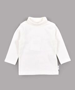 ベーシック タートルネック ストレッチ シンプル 無地 長袖 Tシャツ  (80cm〜110cm)