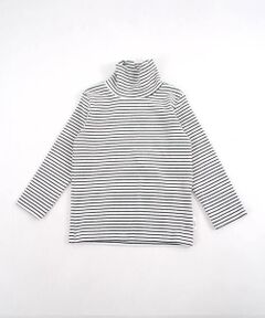 ベーシック タートルネック ストレッチ シンプル 無地 長袖 Tシャツ  (80cm〜110cm)