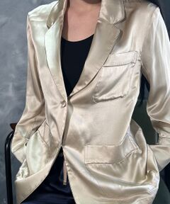 BIYOMA / ビヨーマ ルームウェア | ウォッシャブルシルクサテン ルームジャケット