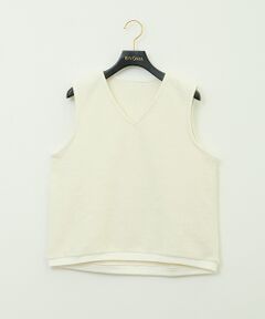 BIYOMA / ビヨーマ ルームウェア | サンドイッチパイル　Vネックノースリーブトップス