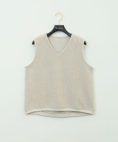 BIYOMA / ビヨーマ ルームウェア | サンドイッチパイル　Vネックノースリーブトップス