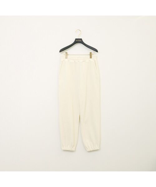 BIYOMA/ビヨーマ サンドイッチパイルロングパンツ クリーム L BIYOMA/ビヨーマ サンドイッチパイルロングパンツ クリーム L