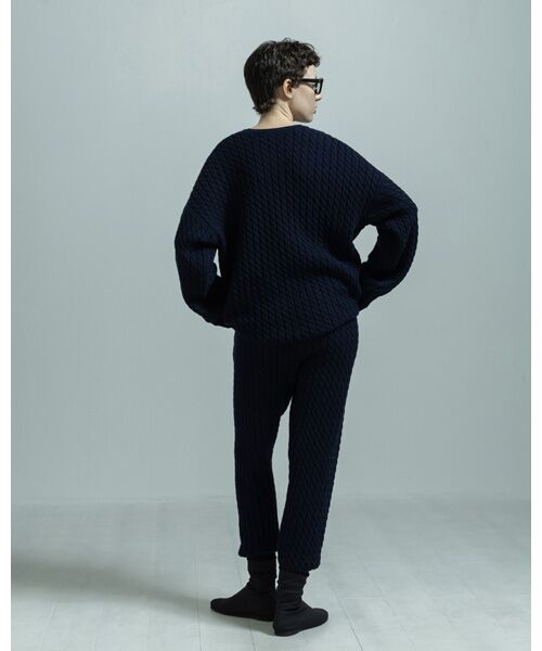 BIYOMA / ビヨーマ ニット・セーター | WOOL NYLON CABLE KNIT PULLOVER | 詳細10