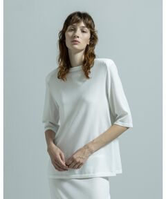 BIYOMA / ビヨーマ ニット・セーター | ACETATE NYLON SHORT SLEEVE KNIT PULLOVER