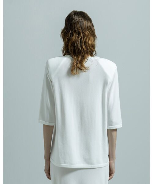 BIYOMA / ビヨーマ ニット・セーター | ACETATE NYLON SHORT SLEEVE KNIT PULLOVER | 詳細4