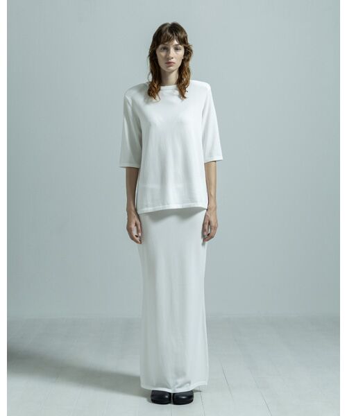 BIYOMA / ビヨーマ ニット・セーター | ACETATE NYLON SHORT SLEEVE KNIT PULLOVER | 詳細5