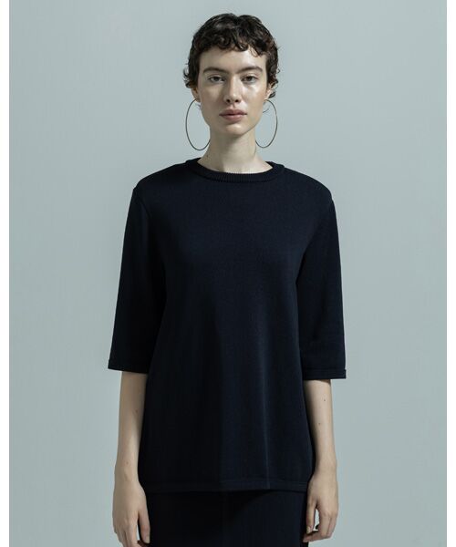 BIYOMA / ビヨーマ ニット・セーター | ACETATE NYLON SHORT SLEEVE KNIT PULLOVER | 詳細8