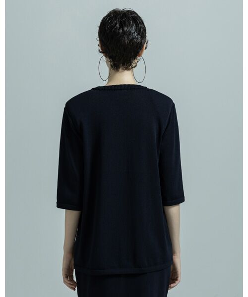 BIYOMA / ビヨーマ ニット・セーター | ACETATE NYLON SHORT SLEEVE KNIT PULLOVER | 詳細9