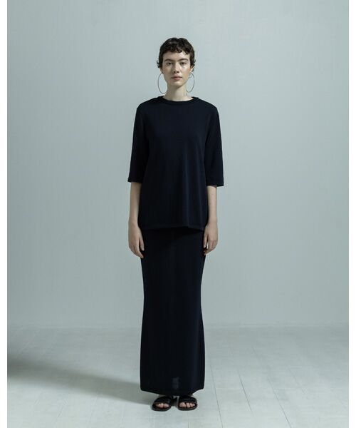 BIYOMA / ビヨーマ ニット・セーター | ACETATE NYLON SHORT SLEEVE KNIT PULLOVER | 詳細10