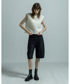 BIYOMA / ビヨーマ その他トップス | POWER SHOULDER NO SLEEVE PULLOVER