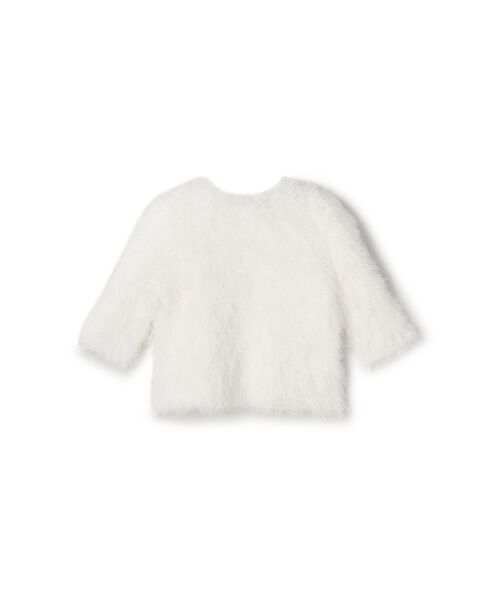 BIYOMA / ビヨーマ その他トップス | POWER SHOULDER HALF-SLEEVE SHAGGY KNIT PULLOVER | 詳細1