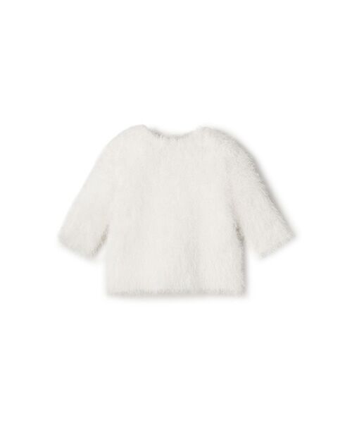 BIYOMA / ビヨーマ その他トップス | POWER SHOULDER HALF-SLEEVE SHAGGY KNIT PULLOVER | 詳細2