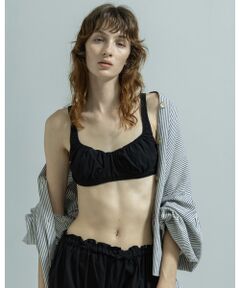 BIYOMA / ビヨーマ その他トップス | COTTON LINEN GATHER WIRE BRA