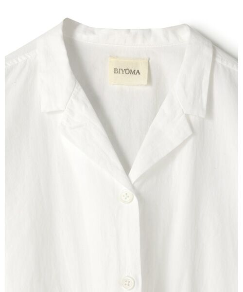 BIYOMA / ビヨーマ シャツ・ブラウス | COTTON LINEN W POCKET OPEN COLLAR SHIRT | 詳細5