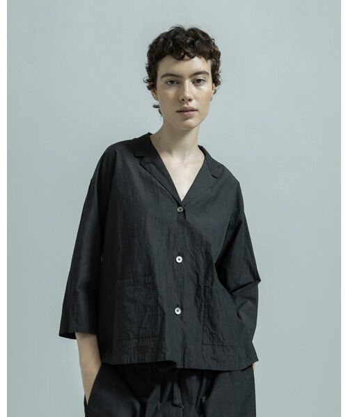 BIYOMA / ビヨーマ シャツ・ブラウス | COTTON LINEN W POCKET OPEN COLLAR SHIRT | 詳細8