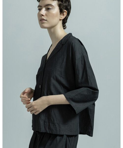 BIYOMA / ビヨーマ シャツ・ブラウス | COTTON LINEN W POCKET OPEN COLLAR SHIRT | 詳細9