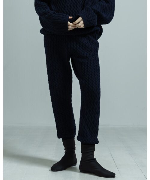 BIYOMA / ビヨーマ その他パンツ | WOOL NYLON CABLE KNIT PANTS | 詳細8