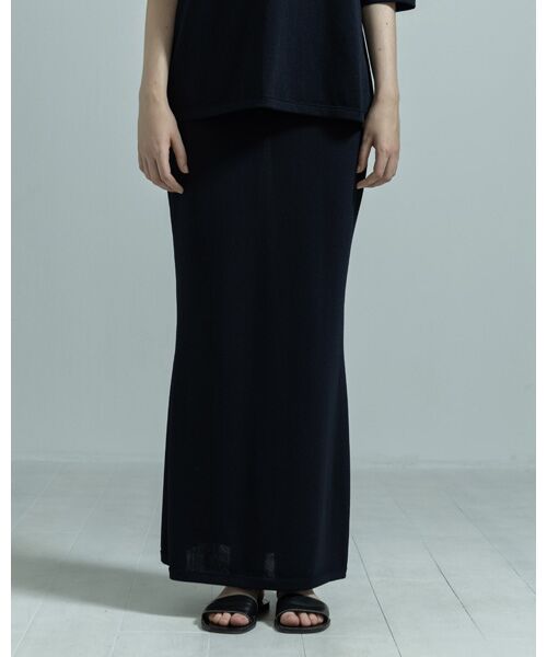 BIYOMA / ビヨーマ ロング・マキシ丈スカート | ACETATE NYLON KNIT SKIRT | 詳細8