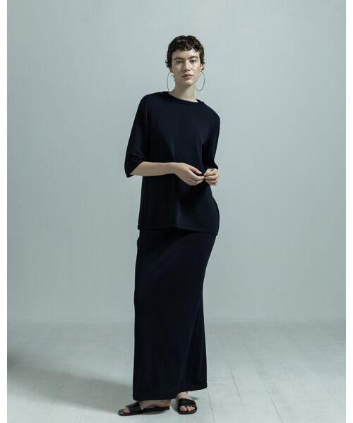 BIYOMA / ビヨーマ ロング・マキシ丈スカート | ACETATE NYLON KNIT SKIRT | 詳細9