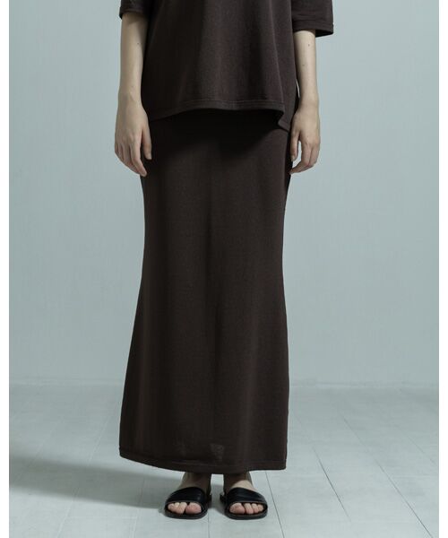 BIYOMA / ビヨーマ ロング・マキシ丈スカート | ACETATE NYLON KNIT SKIRT | 詳細15