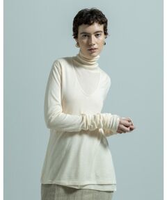 BIYOMA / ビヨーマ その他トップス | LYOCELL CASHMERE V NECK KNIT PULLOVER