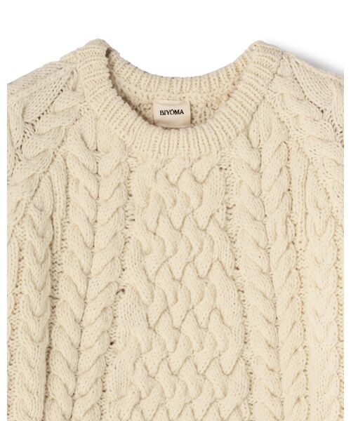 BIYOMA / ビヨーマ ニット・セーター | ARAN KNIT PULLOVER | 詳細3
