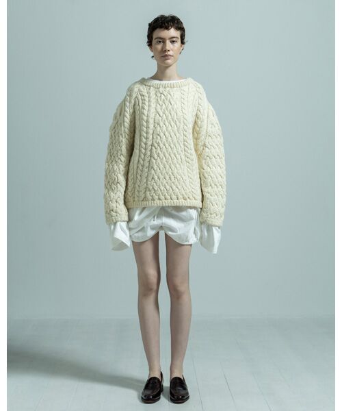 BIYOMA / ビヨーマ ニット・セーター | ARAN KNIT PULLOVER | 詳細5