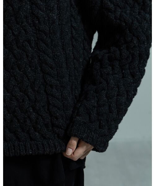 BIYOMA / ビヨーマ ニット・セーター | ARAN KNIT PULLOVER | 詳細8