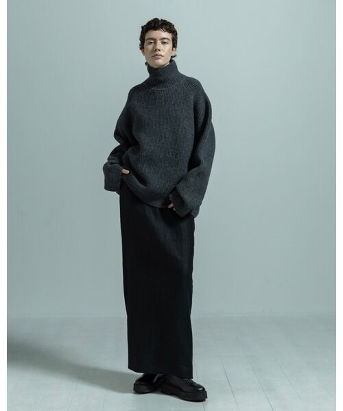 BIYOMA / ビヨーマ ニット・セーター | WOOL RIB KNIT TURTLENECK PULLOVER | 詳細9