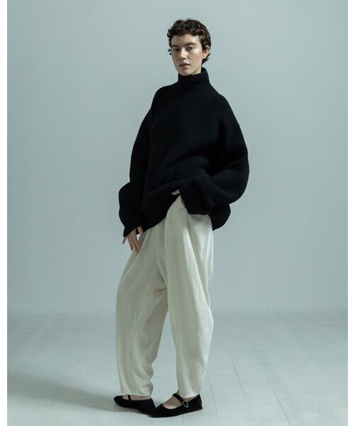 BIYOMA / ビヨーマ ニット・セーター | WOOL RIB KNIT TURTLENECK PULLOVER | 詳細15