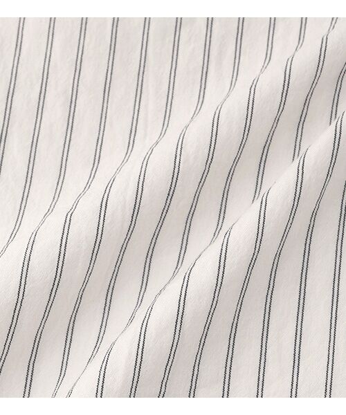 BIYOMA / ビヨーマ シャツ・ブラウス | COTTON STRIPE OPEN COLLAR SHIRT-ストライプ-0 | 詳細5