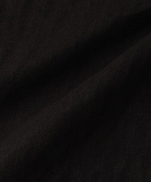 BIYOMA / ビヨーマ シャツ・ブラウス | LINEN OPEN COLLAR SHIRT-ブラック-0 | 詳細5