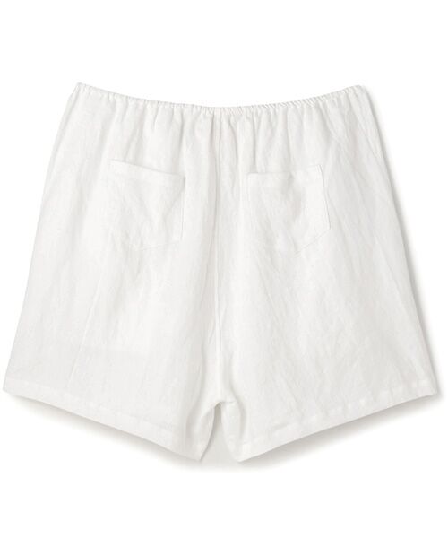 BIYOMA / ビヨーマ ショート・ハーフ・半端丈パンツ | LINEN RELAX SHORTS-ホワイト-0 | 詳細1