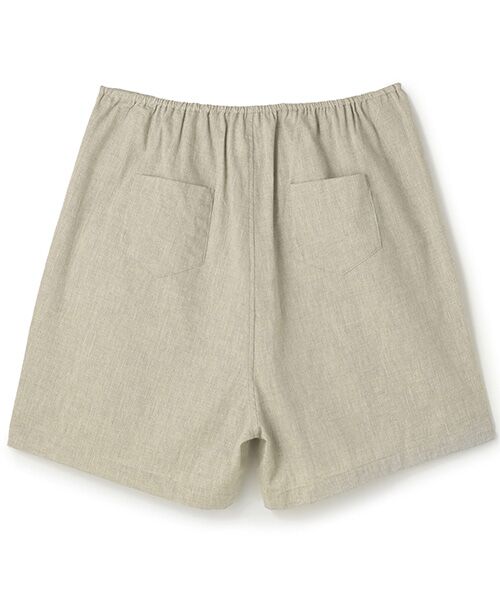 BIYOMA / ビヨーマ その他パンツ | COTTON LINEN RELAX SHORTS-グレー-0 | 詳細1