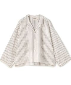 BIYOMA / ビヨーマ シャツ・ブラウス | COTTON LINEN STRIPE W POCKET SHIRT-ストライプ-F