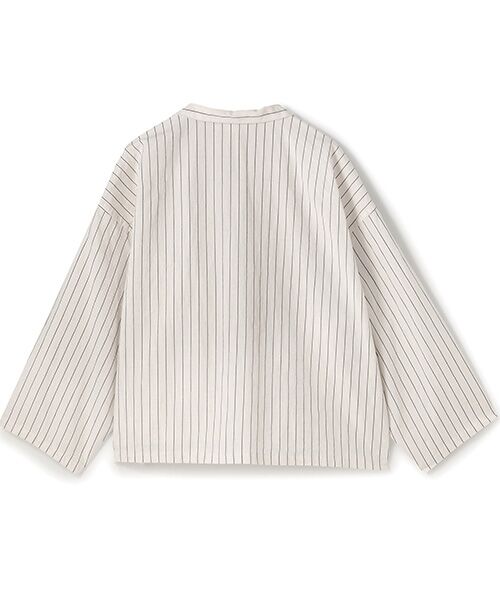 BIYOMA / ビヨーマ シャツ・ブラウス | COTTON LINEN STRIPE W POCKET SHIRT-ストライプ-F | 詳細1