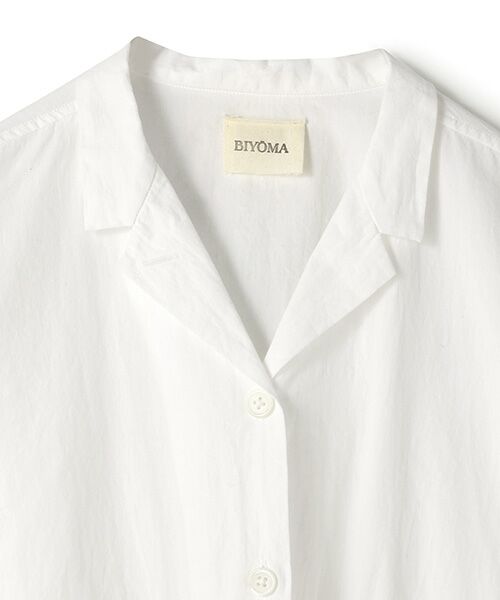 BIYOMA / ビヨーマ シャツ・ブラウス | COTTON LINEN W POCKET SHIRT-チャコール-F | 詳細4