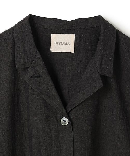 BIYOMA / ビヨーマ シャツ・ブラウス | COTTON LINEN W POCKET SHIRT-チャコール-F | 詳細9