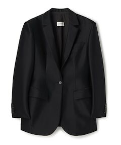 BIYOMA / ビヨーマ テーラードジャケット | WOOL SILK TAILORED JACKET-ブラック-1