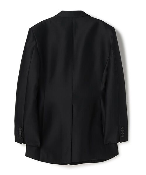 BIYOMA / ビヨーマ テーラードジャケット | WOOL SILK TAILORED JACKET-ブラック-1 | 詳細1