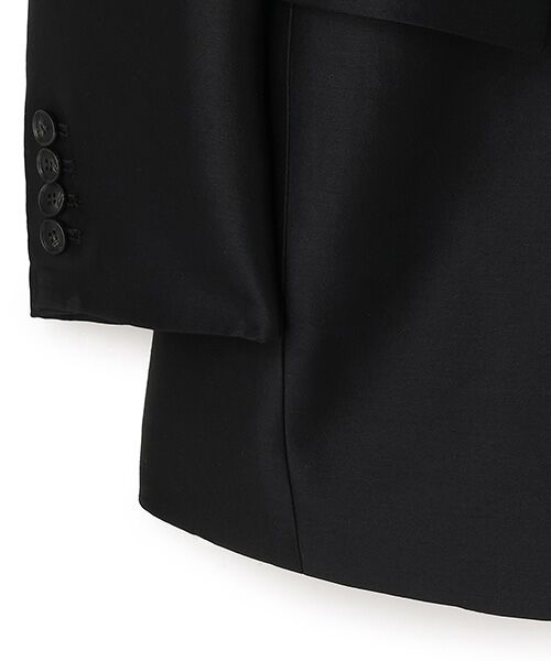 BIYOMA / ビヨーマ テーラードジャケット | WOOL SILK TAILORED JACKET-ブラック-1 | 詳細2